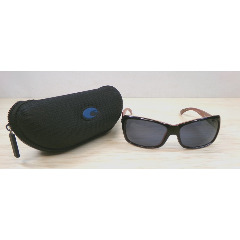 Costa Islamorada Woman's Polarized Sunglasses w Case IL 32 Black & Coral Pink